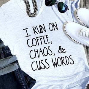 Large Women T-Shirt Coffee Them